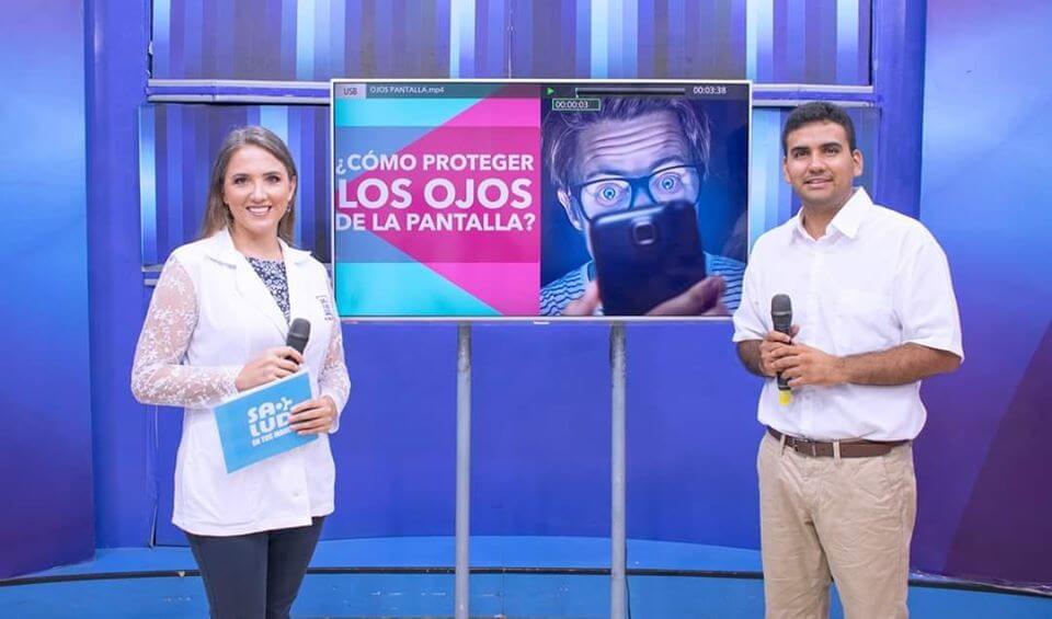 Oftalmologo Jose Catalan en programa en Trujillo